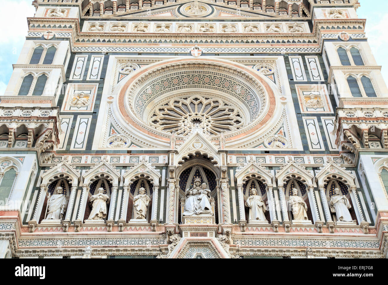 Detail der Kathedrale von Santa Maria del Fiore, Florenz Stockfoto