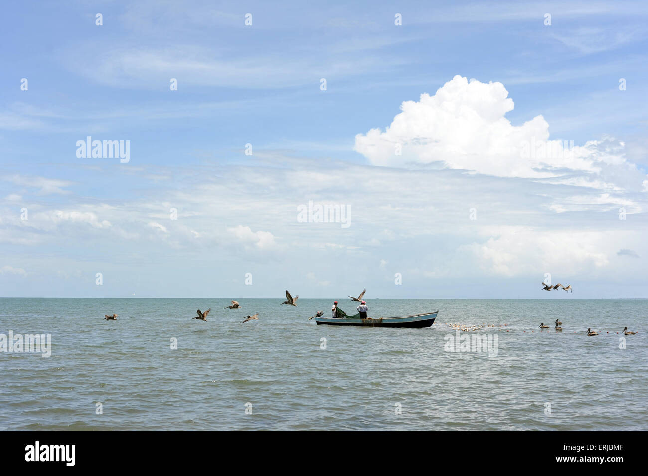 Karibische Küste von Livingston, Isabal Abteilung in Guatemala. Stockfoto Karibische Küste von Livingston, Isabal Abteilung in Guatemala. Stockfoto