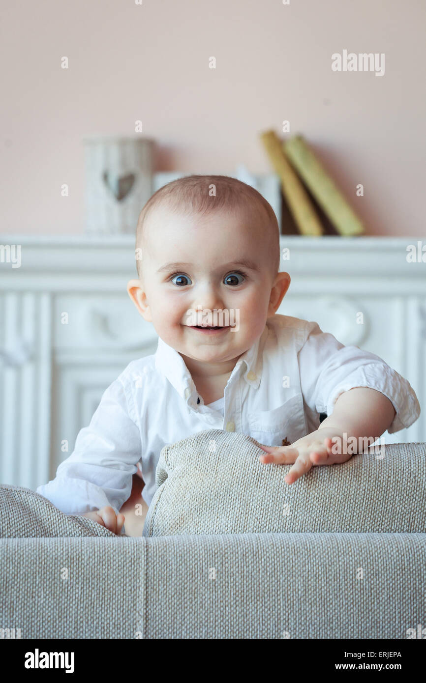 Glücklich niedlichen Baby boy Stockfoto