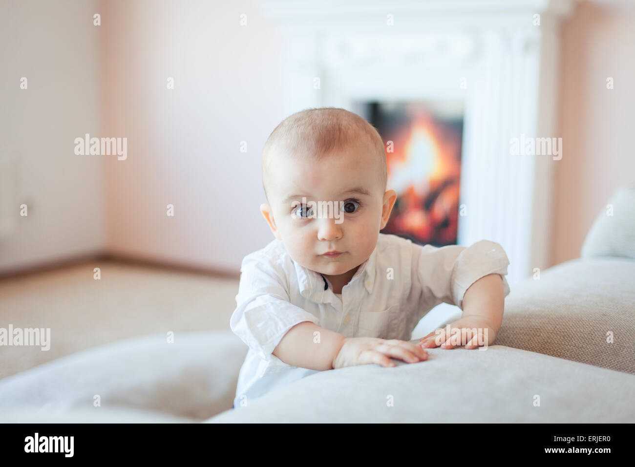 Glücklich niedlichen Baby boy Stockfoto