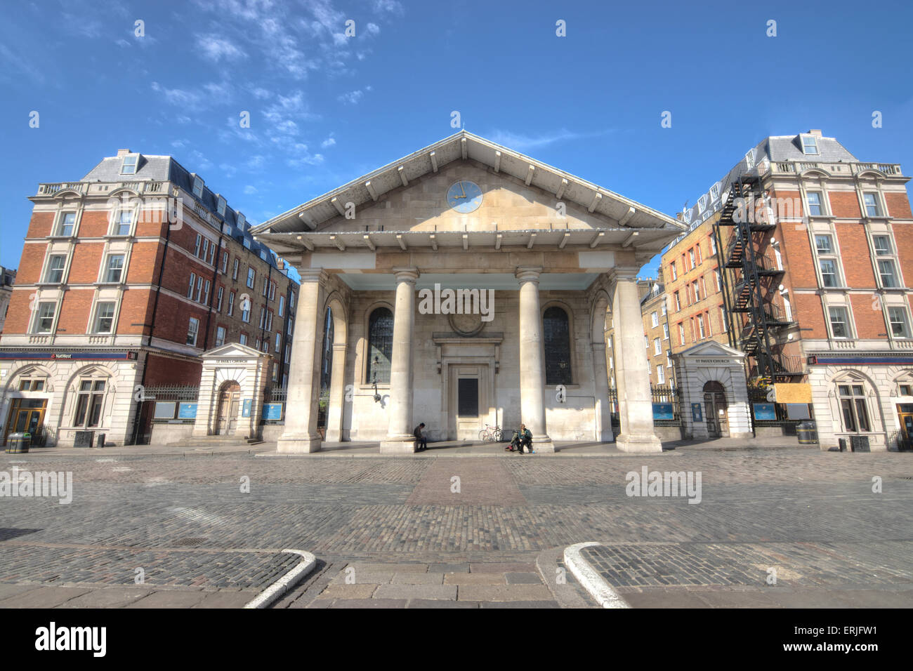 Covent Garden market London St. Pauls-Kirche Stockfoto
