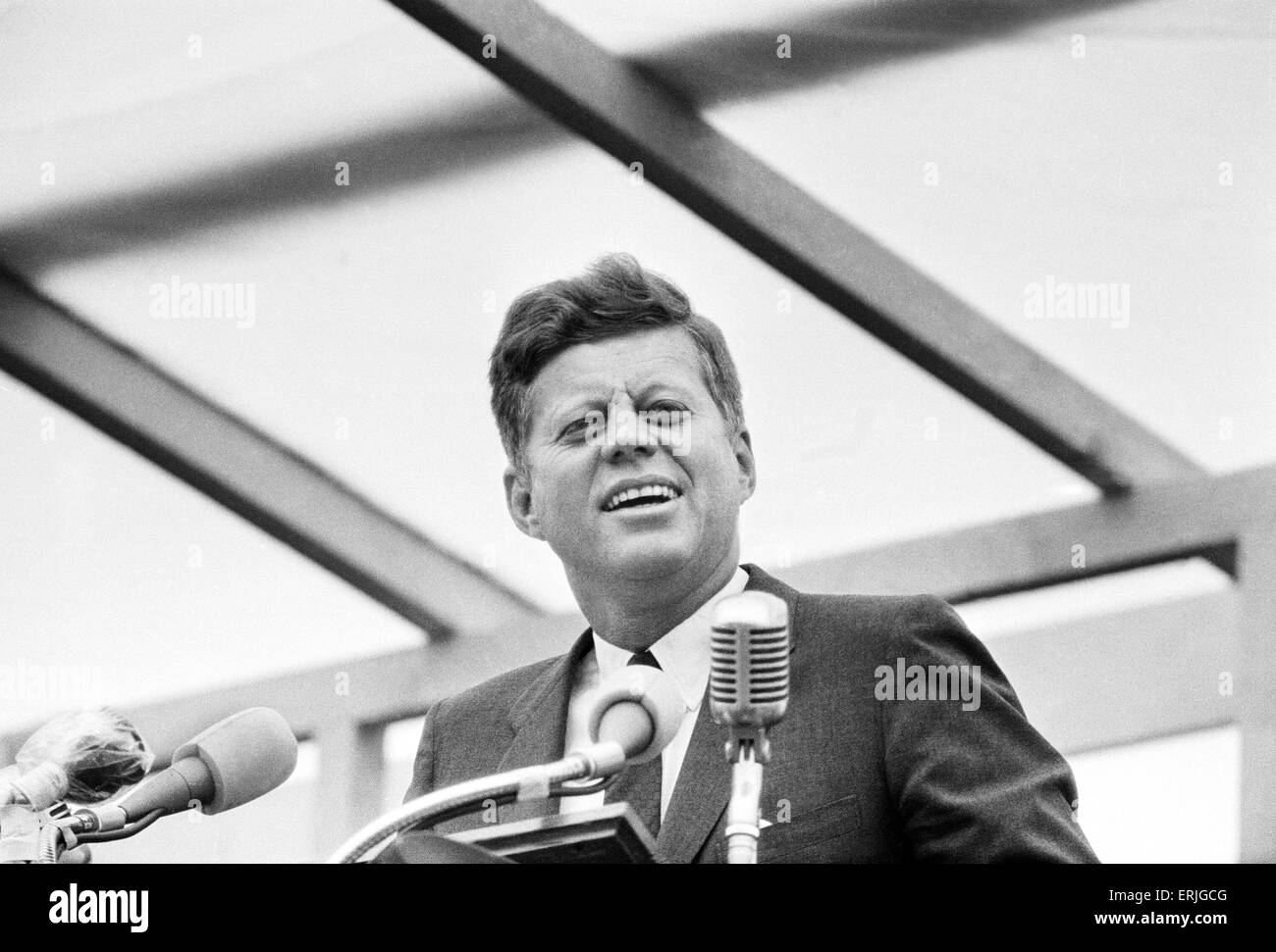 Der Besuch der amerikanische Präsident John f. Kennedy in Irland. Juli 1963. Stockfoto
