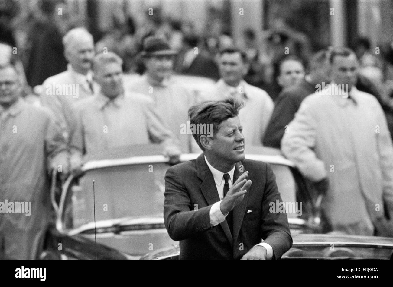 Der Besuch der amerikanische Präsident John f. Kennedy in Irland. Juli 1963. Stockfoto