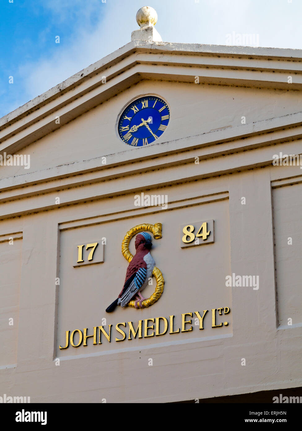 John Smedley Ltd Designer Strickwaren-Fabrik in Lea Mills in Lea Bridge in der Nähe von Matlock Derbyshire England UK ursprünglich gebaut 1784 Stockfoto