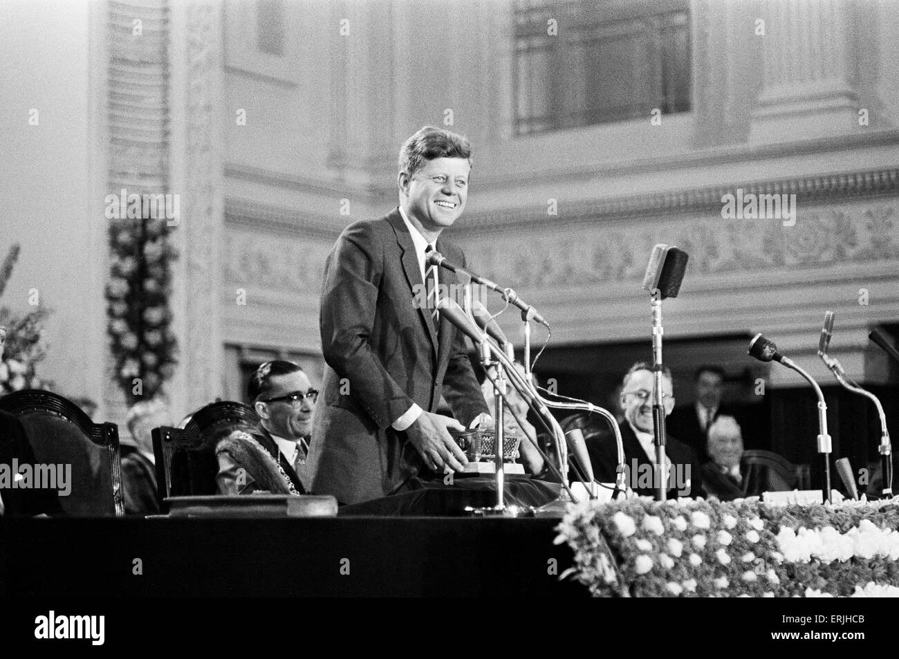 Der Besuch der amerikanische Präsident John f. Kennedy in Irland.  Juli 1963. Stockfoto