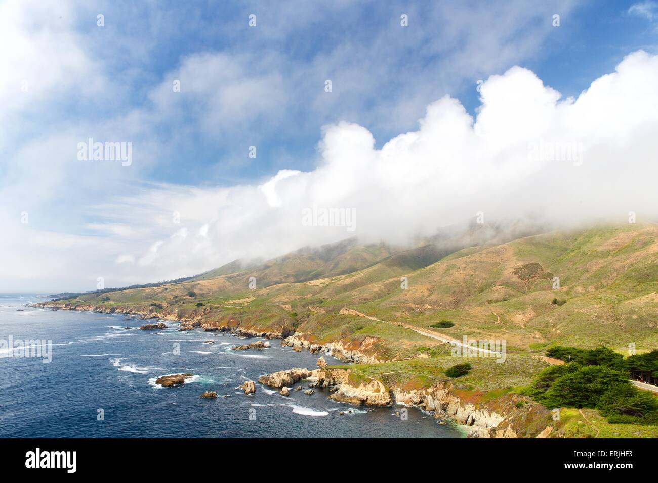 Schöne Big Sur an der kalifornischen Küste von Highway One und Garrapatta State Park Stockfoto