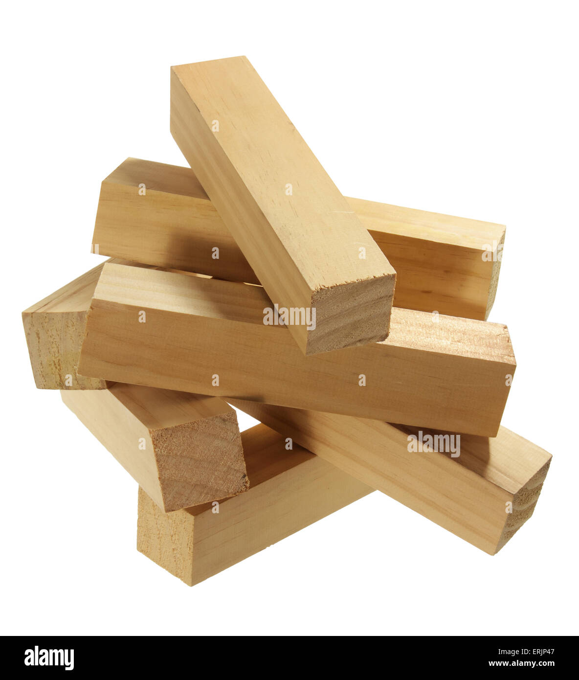 Stapel von Holzplatten Stockfoto