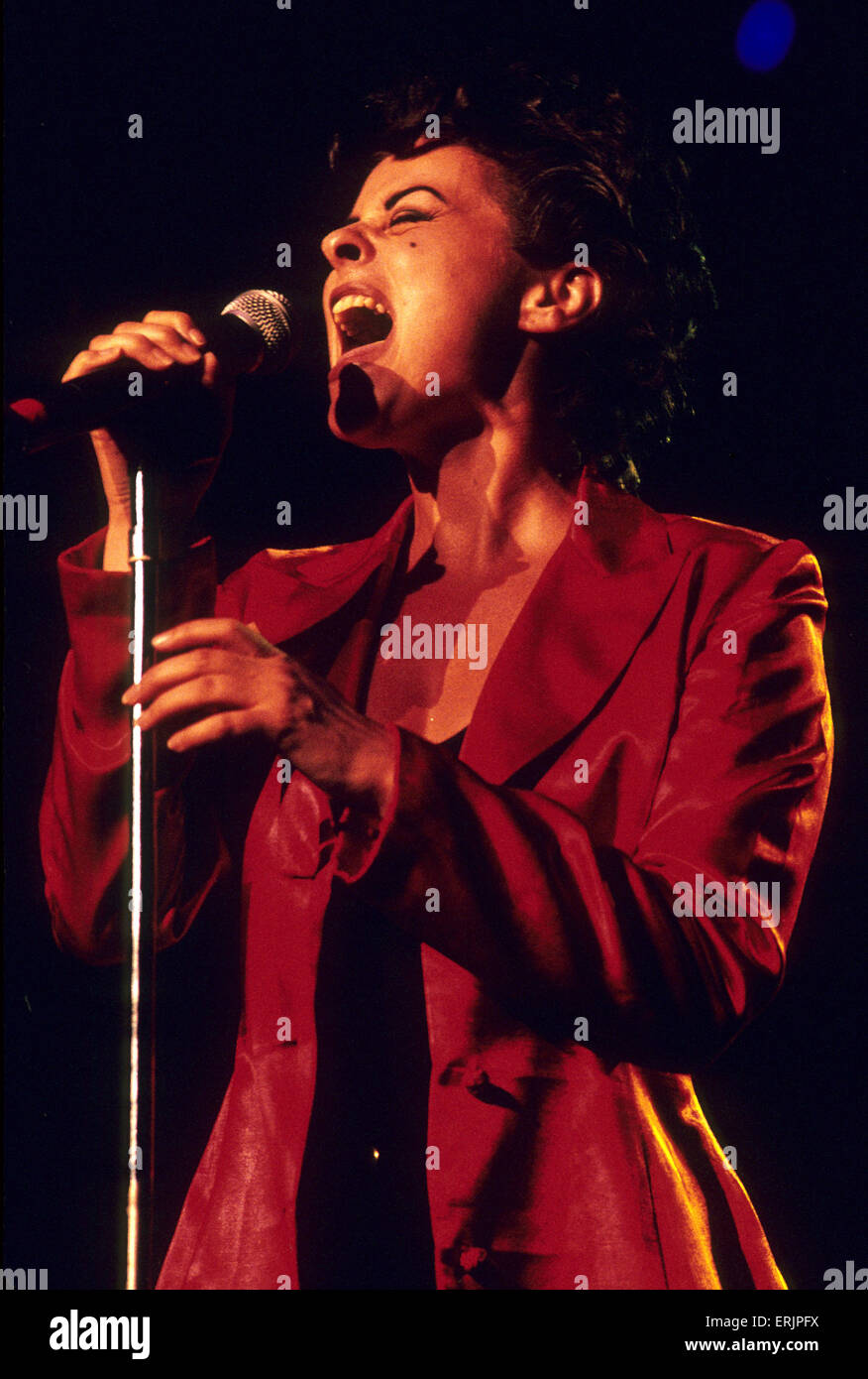 LISA STANSFIELD englische pop-Sängerin in 1992.Photo Jeffrey Mayer Stockfoto
