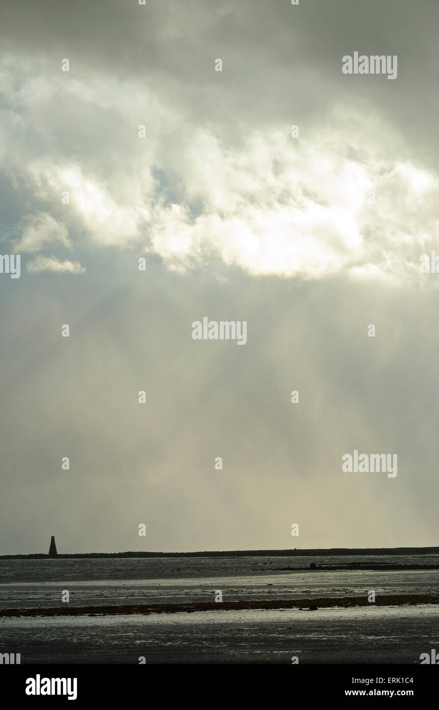 Bruch in den Wolken. Stockfoto