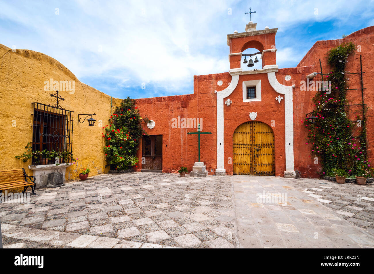 Villa aus der Kolonialzeit Spanisch, Arequipa, Peru Stockfoto