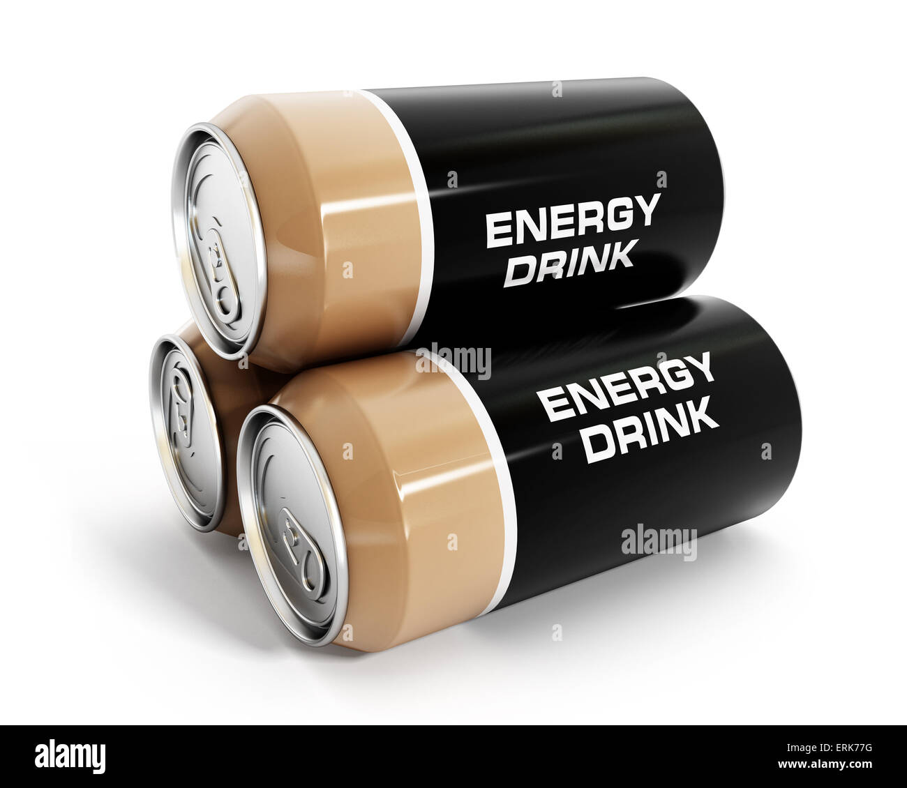 Energy-Drink kann isolierten auf weißen Hintergrund. Stockfoto