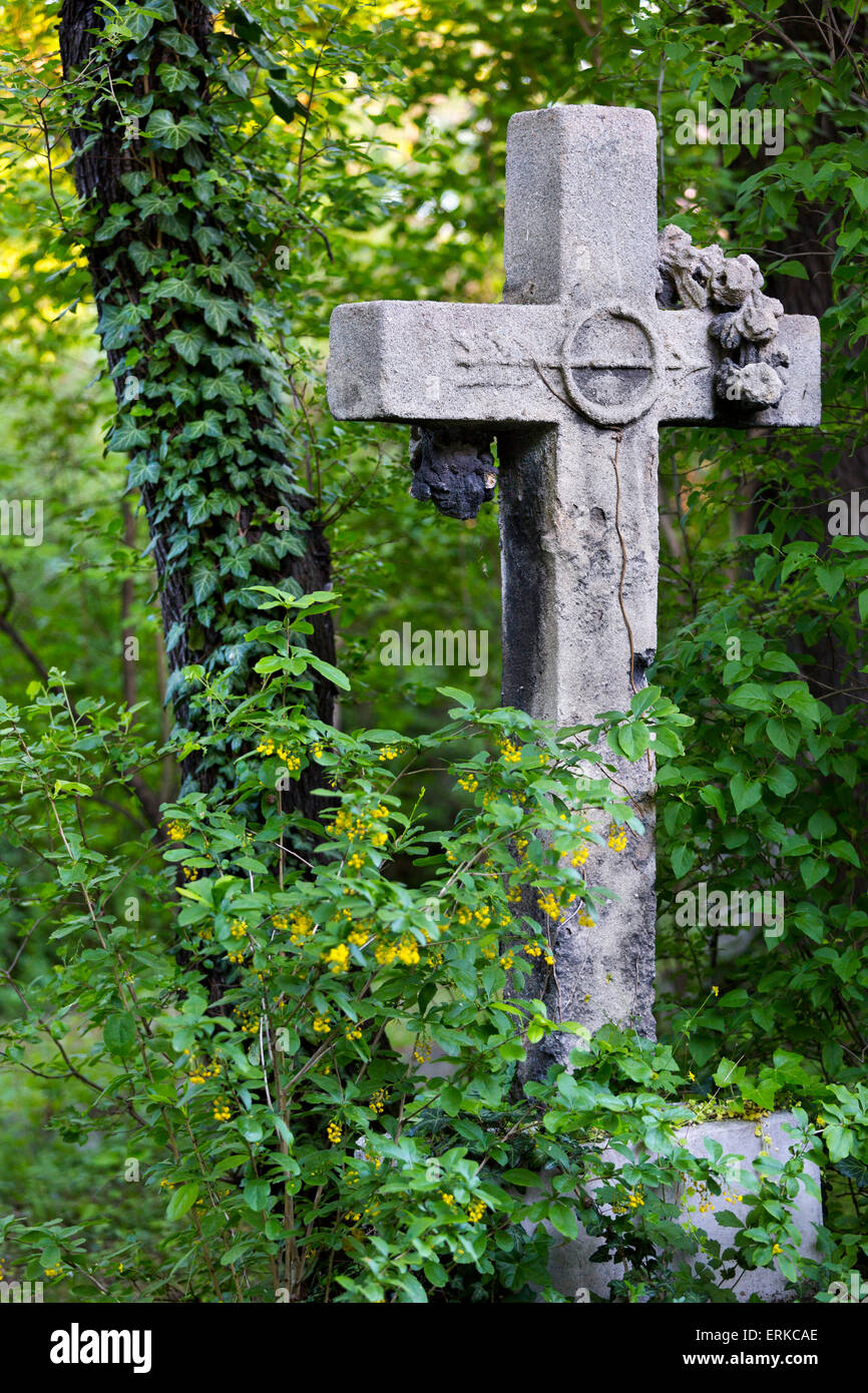 Grab auf dem Friedhof St. Marx, Biedermeier Friedhof, Bezirk Wien-Landstraße, Wien, Österreich Stockfoto