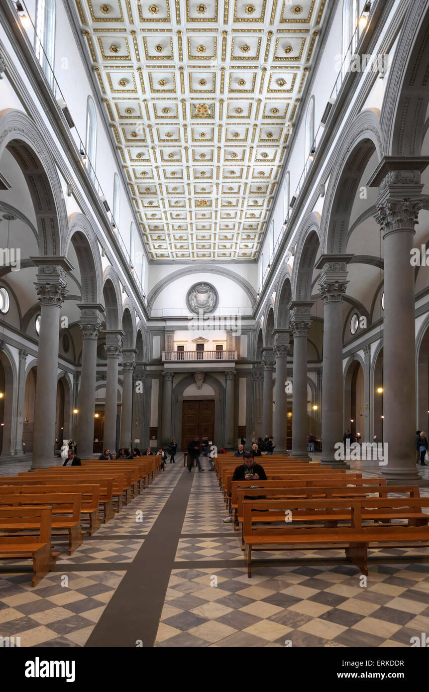 Basilica di San Lorenzo, Florenz, Toskana, Italien Stockfotografie Alamy