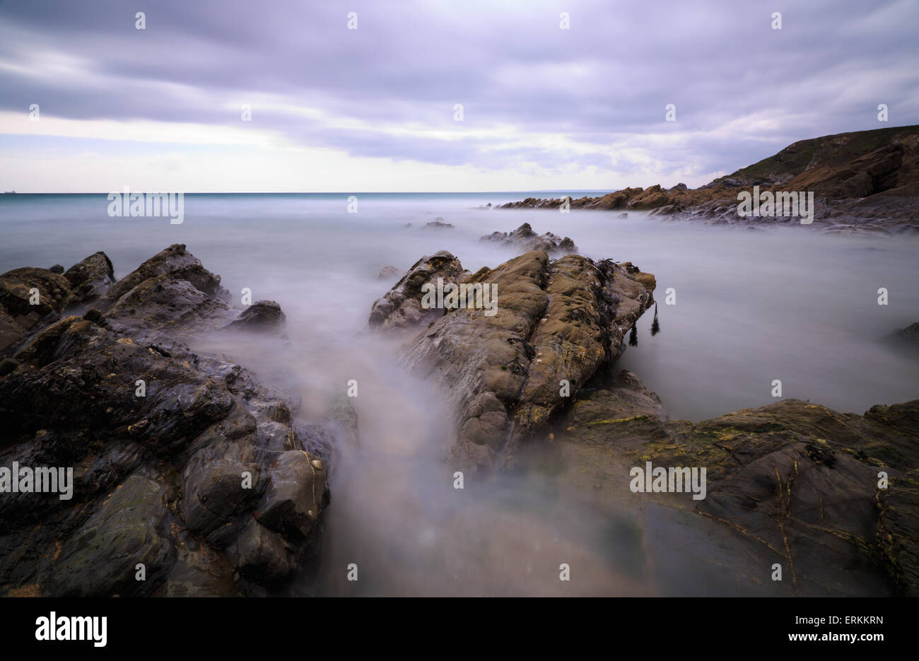 Dollar-Bucht auf der Halbinsel Lizard Stockfoto