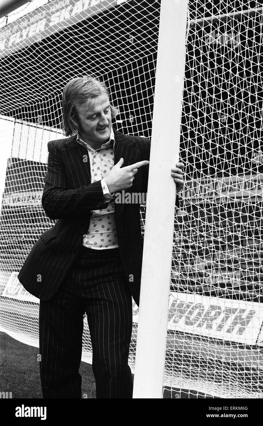Englische League Division One Match in St. Andrews. Birmingham City 5 V Derby County 1. Kenny Burns nach dem Spiel, in dem er vier Tore erzielte.  2. Oktober 1976. Stockfoto