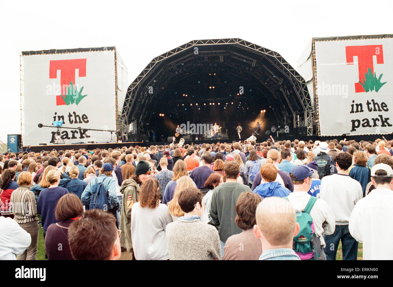 T in the Park Music Festival, Strathclyde Park, Lanarkshire, Schottland, 13. Juli 1996. Stockfoto