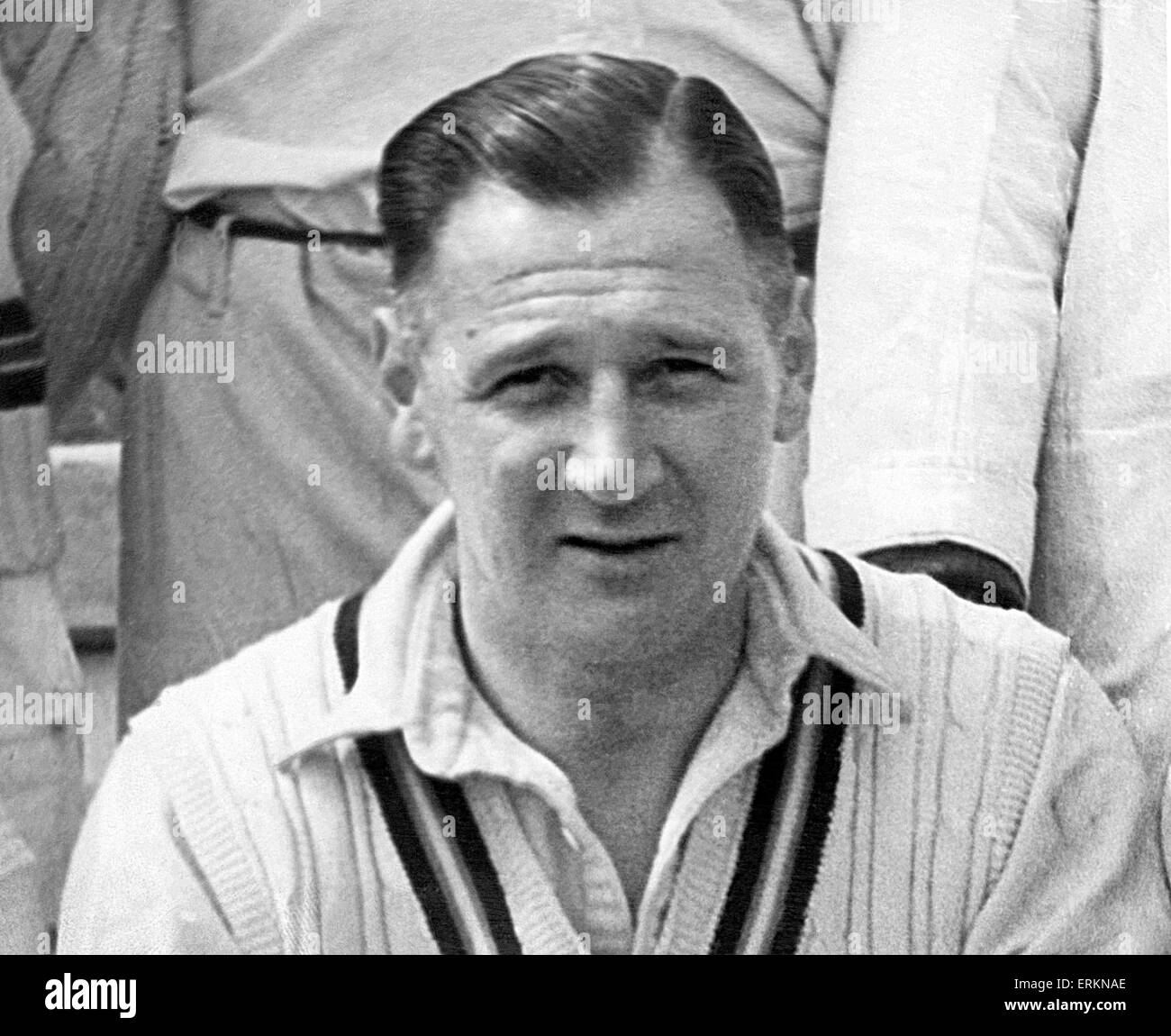 William Eric Houghton (29. Juni 1910 - 1. Mai 1996) war ein englischer Fußballspieler und -Manager. Eric Houghton in Billingborough Lincolnshire geboren und erzogen in Donington Grammar School. Er unterzeichnete für Aston Villa im Alter von siebzehn Jahren und spielte in der Vi Stockfoto