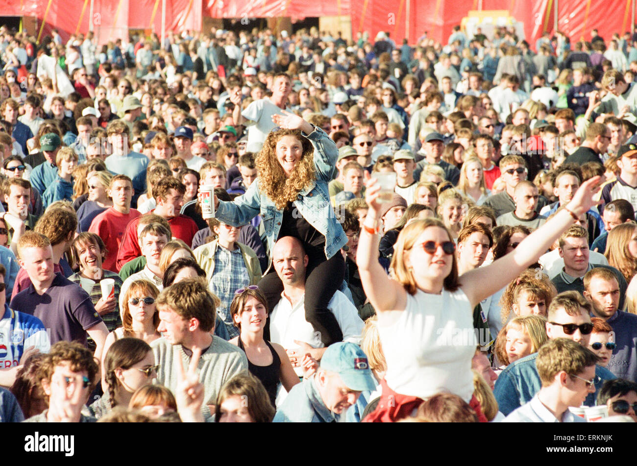 T in the Park Music Festival, Strathclyde Park, Lanarkshire, Schottland, 13. Juli 1996. Stockfoto