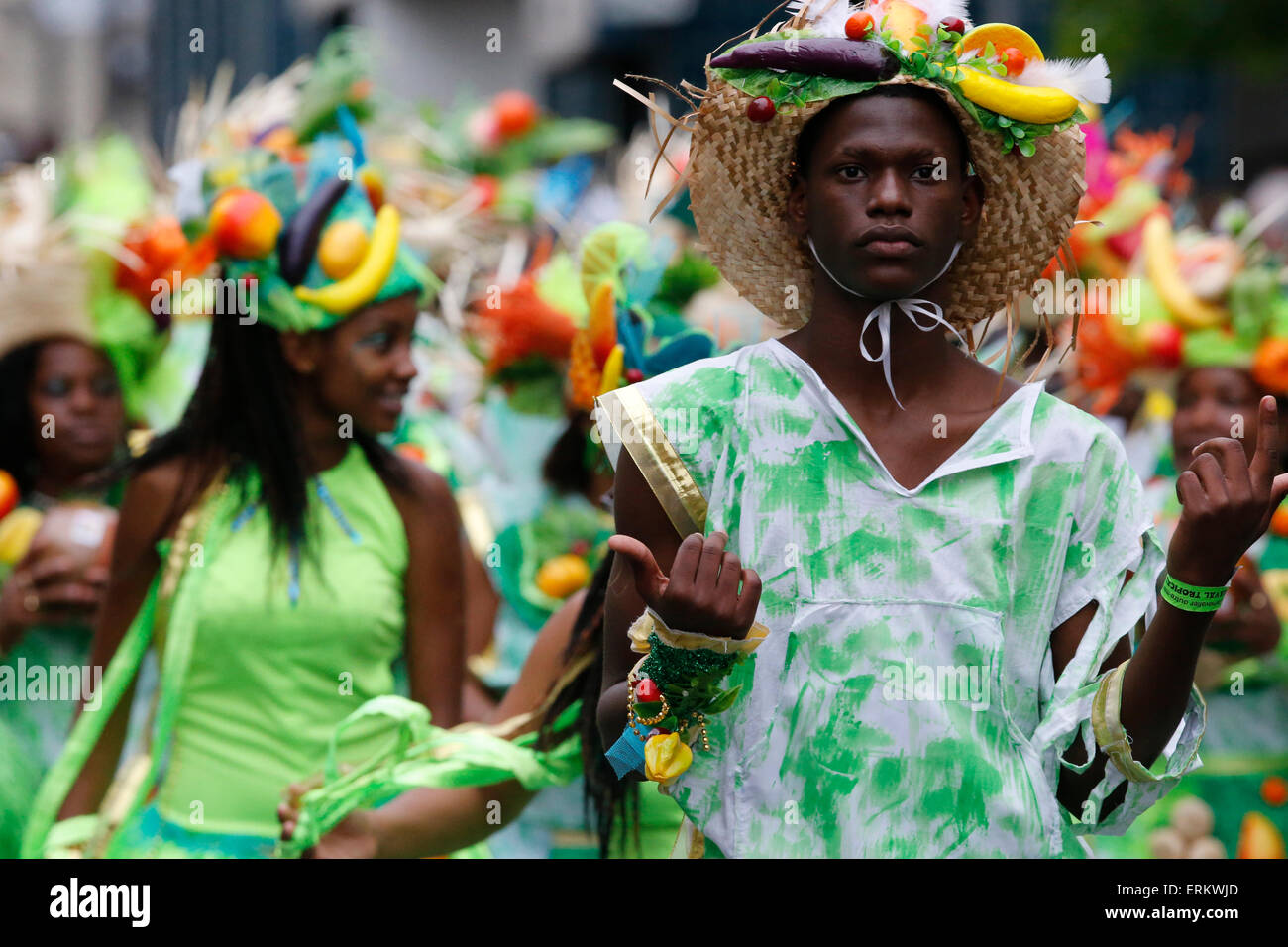 Paris tropischen Sommer-Karneval, Paris, Frankreich, Europa Stockfoto