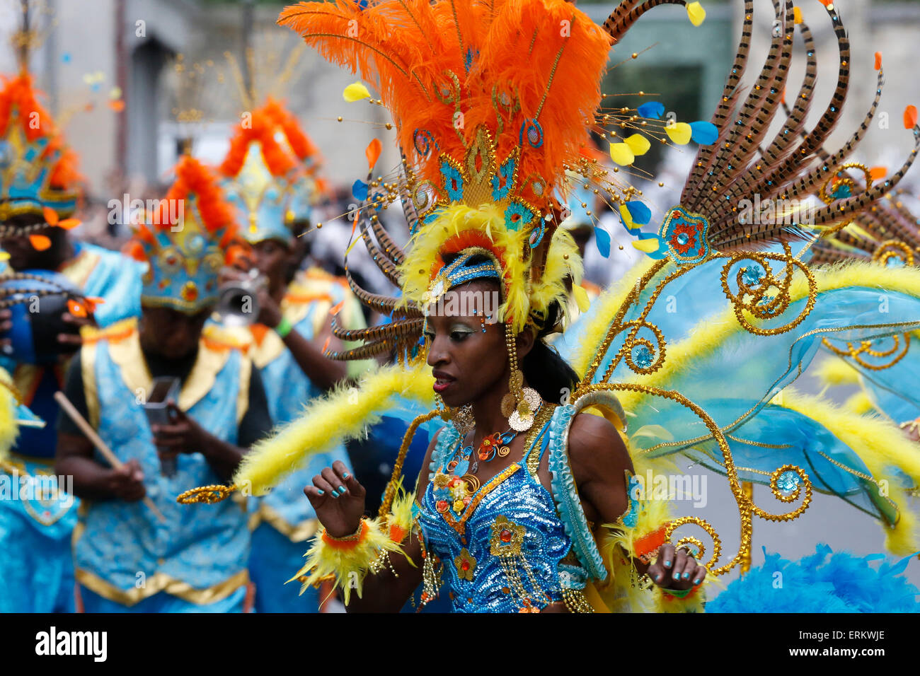 Paris tropischen Sommer-Karneval, Paris, Frankreich, Europa Stockfoto