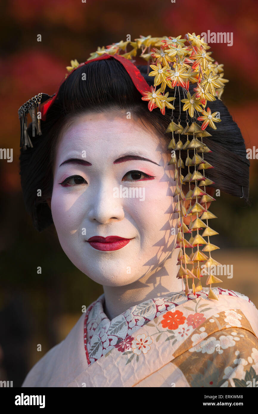 Japanische Geisha, Kyoto, Japan, Asien Stockfoto