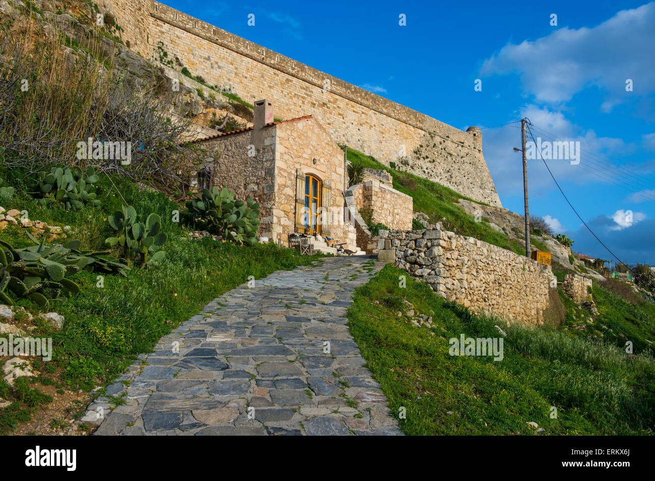Die Fortezza, die Festung in Rethymno, Kreta, griechische Inseln, Griechenland, Europa Stockfoto