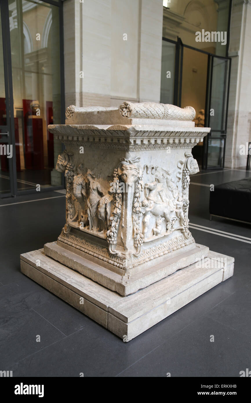 Altar der Mars und Venus. 1. C. Von Ostia Antica. Relief. Römische Nationalmuseum. Palast Massimo. Rom. Italien. Stockfoto