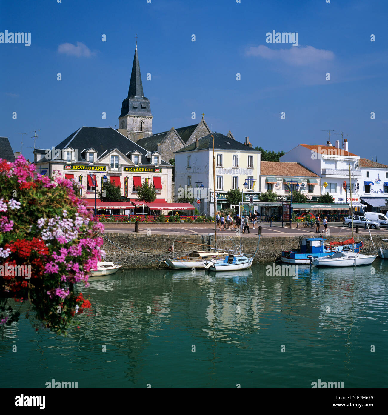 Saint-Gilles-Croix-de-Vie, Küste Atlantik, Vendee, Pays De La Loire, Frankreich, Europa Stockfoto
