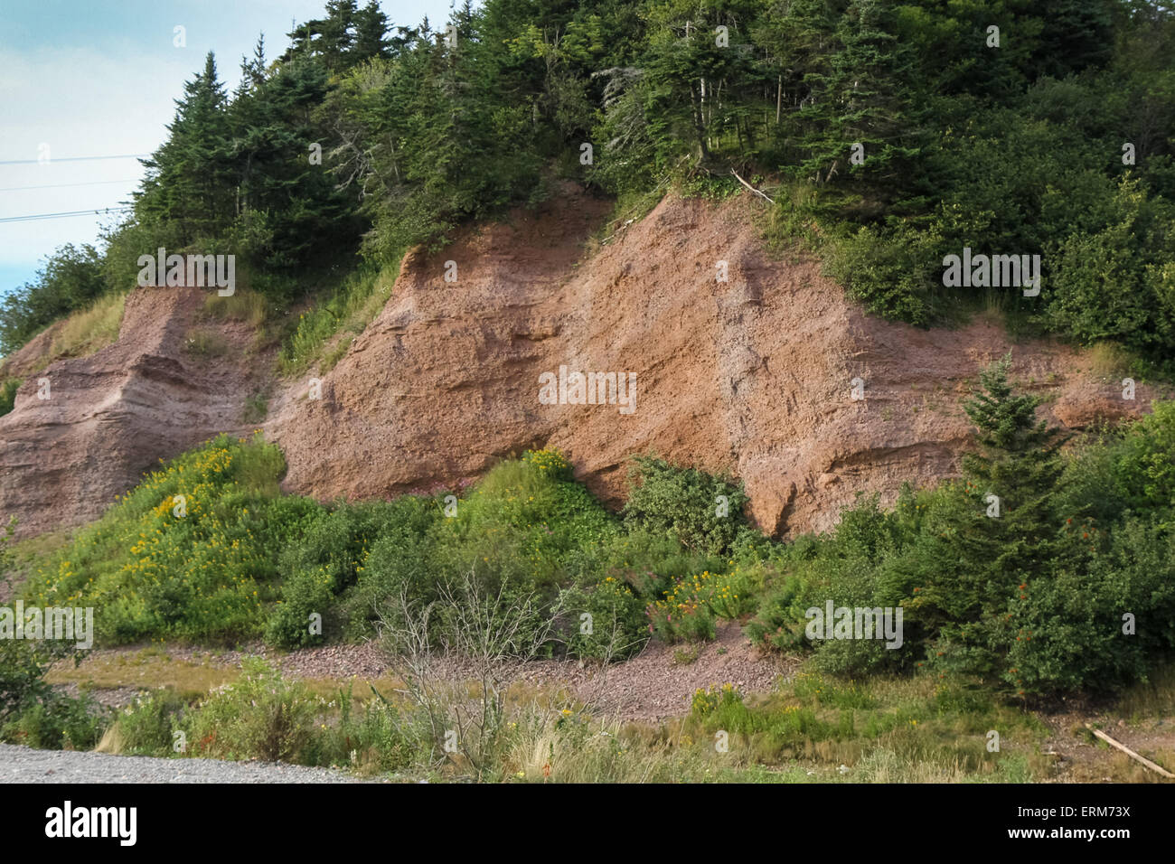 Geschichteten Sandstein von St Martins Stockfoto