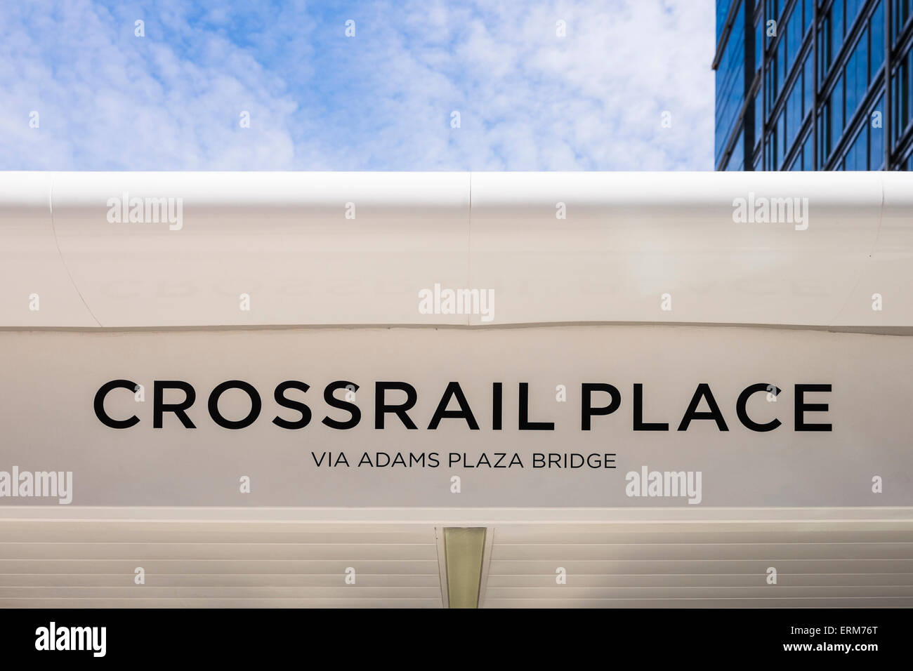 Crossrail Station Canary Wharf, Docklands, London, England, Großbritannien Stockfoto