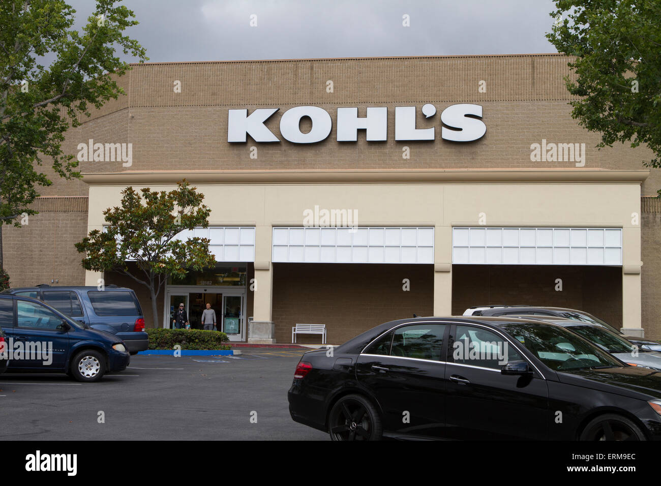 Kohl's Ladenaussen und Schild Schaufenster am Standort in Tustin Kalifornien Stockfoto