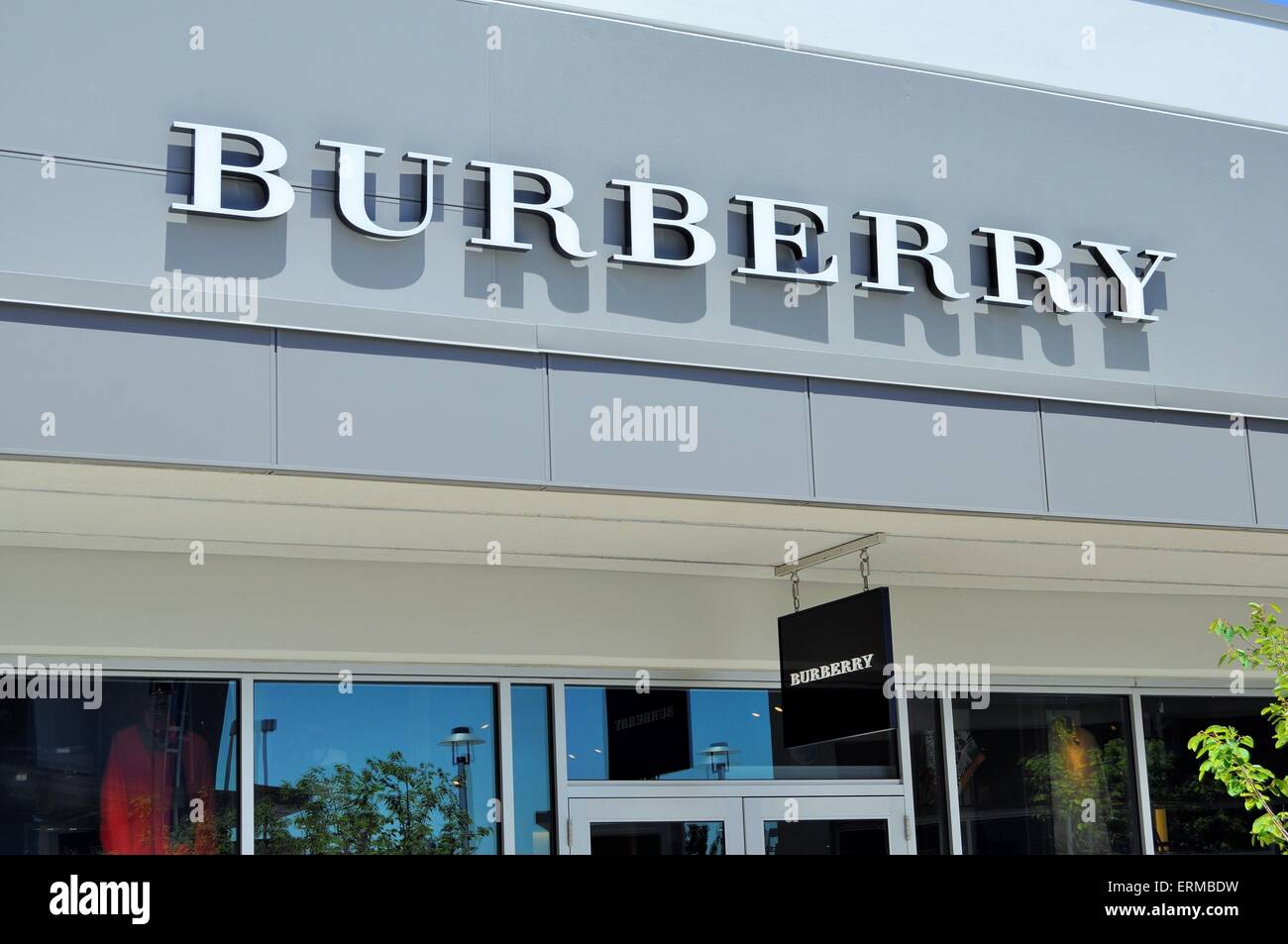 Burberry Store Zeichen Stockfoto