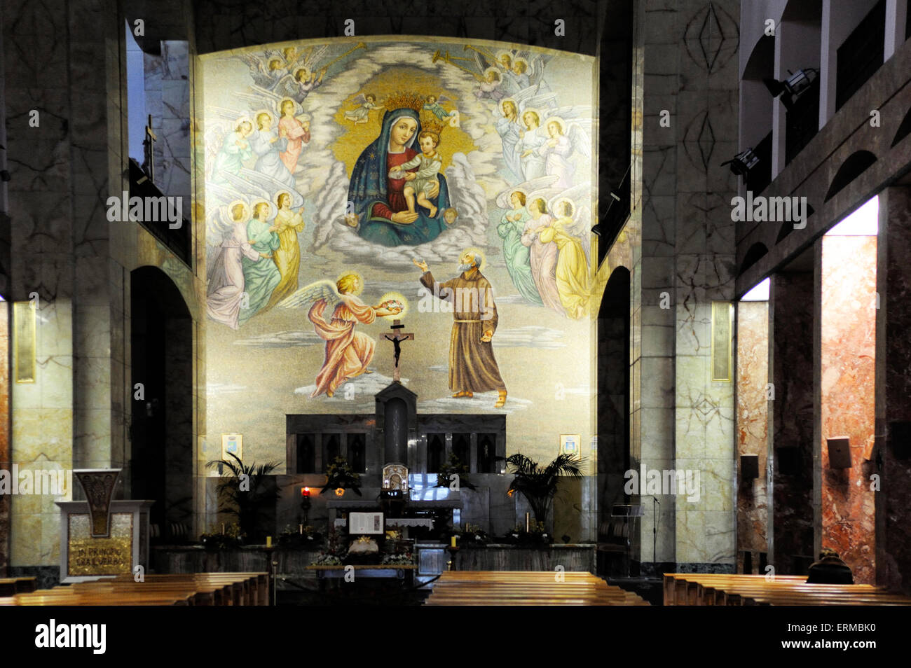 Apulien San Giovanni Rotondo die Wallfahrtskirche S. Pius Kirche von S. Maria delle Grazie Stockfoto