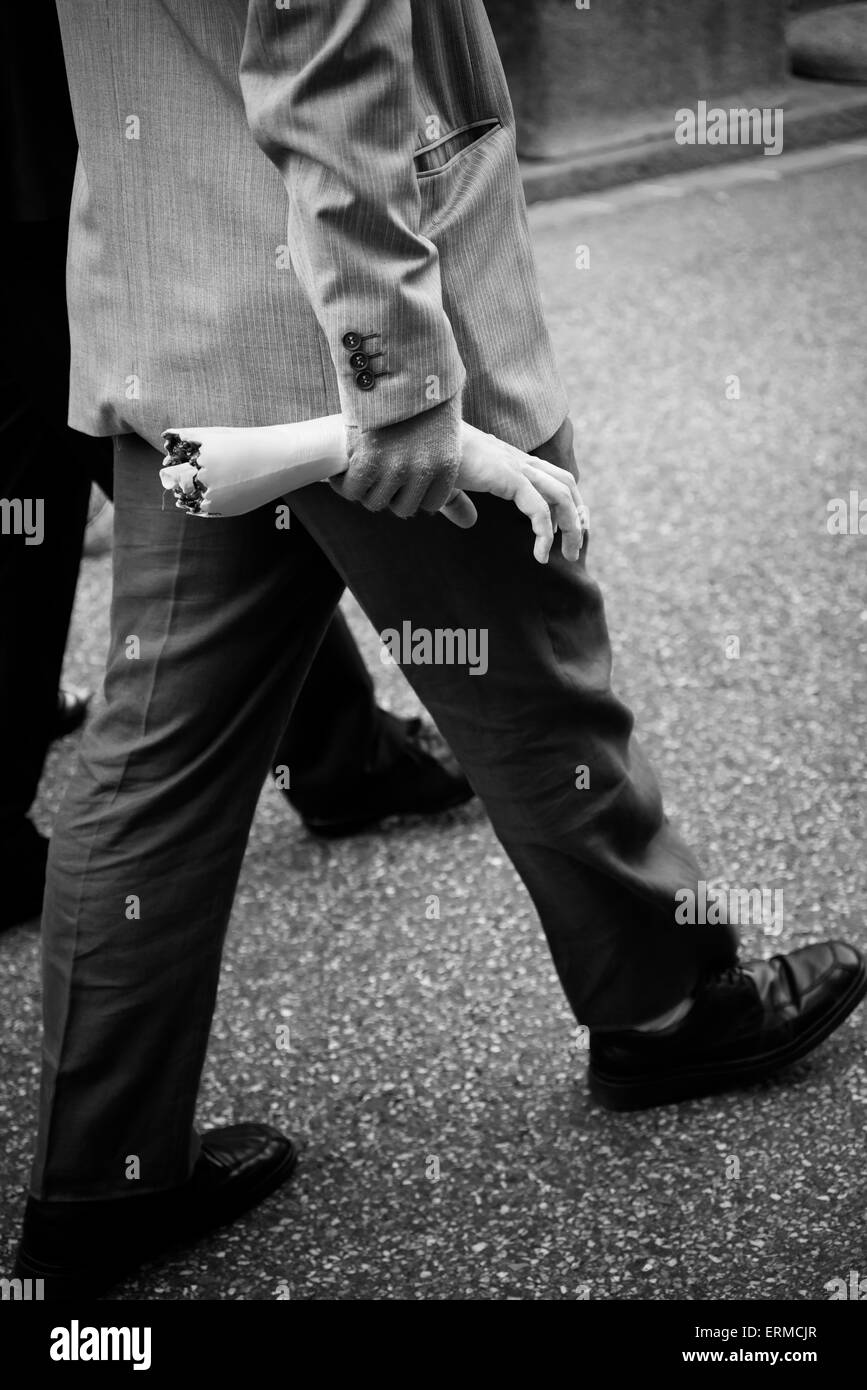 Hand in hand Stockfoto