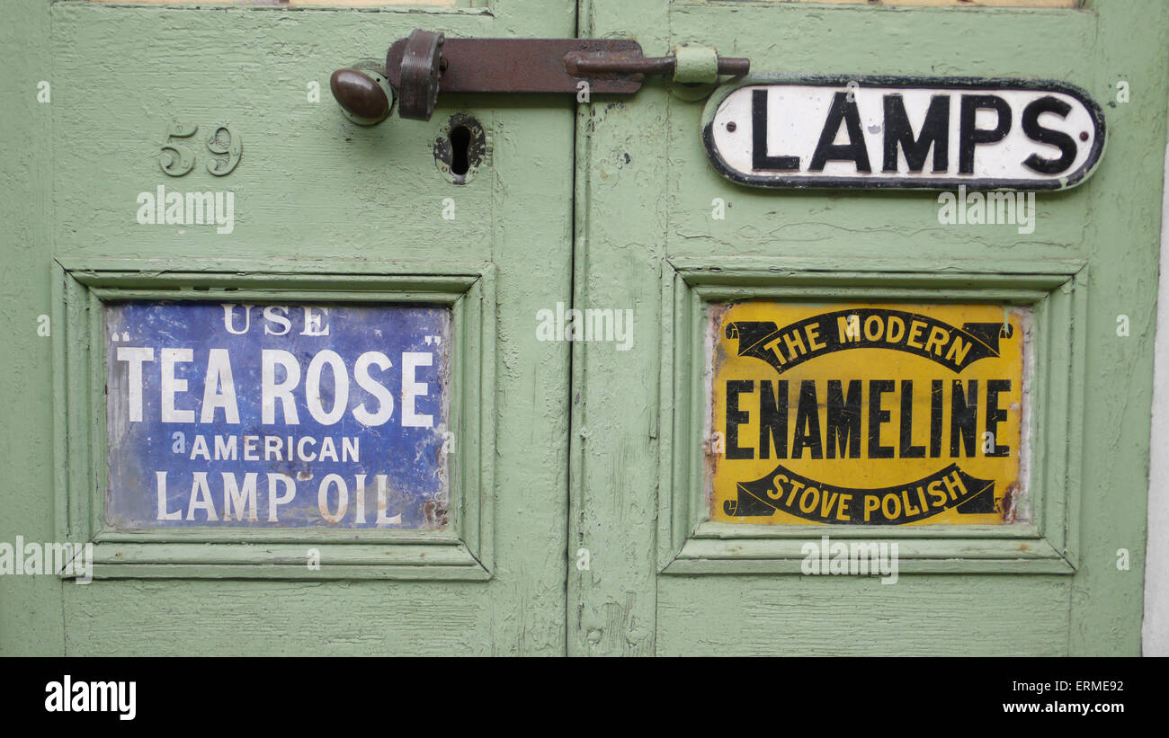 Details zu einem Shopinhalte in Stockbridge, Edinburgh Schottland Stockfoto