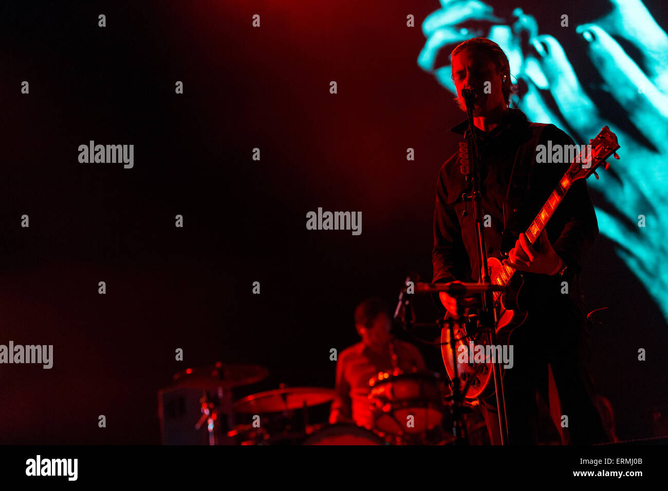 Porto, Portugal. 4. Juni 2015. US-amerikanische Rock-Band tritt Interpol bei Nein Primavera Sound in Porto statt. © Diogo Baptista/Pacific Press/Alamy Live-Nachrichten Stockfoto