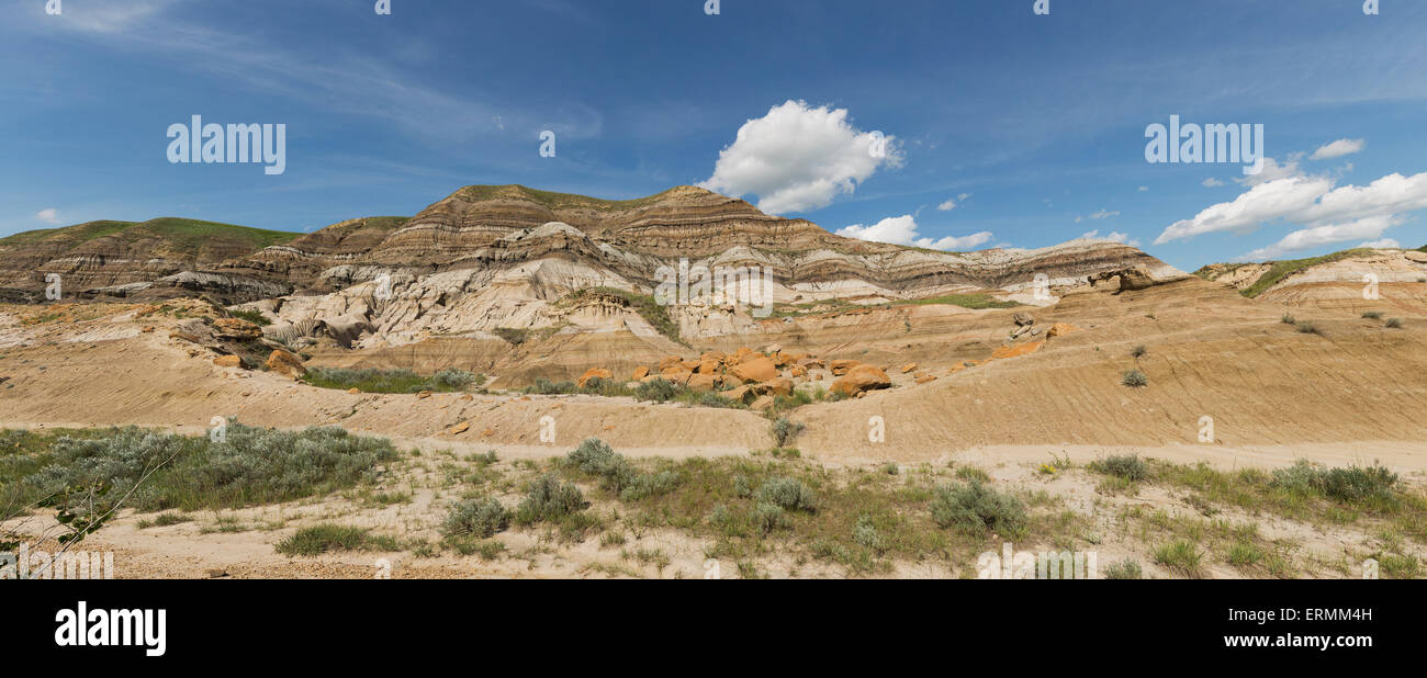 Alberta, Geologie, Drumheller, Sedimentgestein Stockfoto