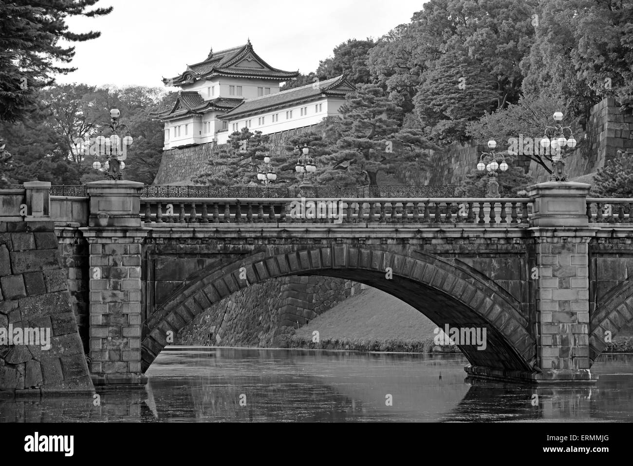 Die Hofburg, Heimat des Kaisers Tokyo, Japan Stockfoto