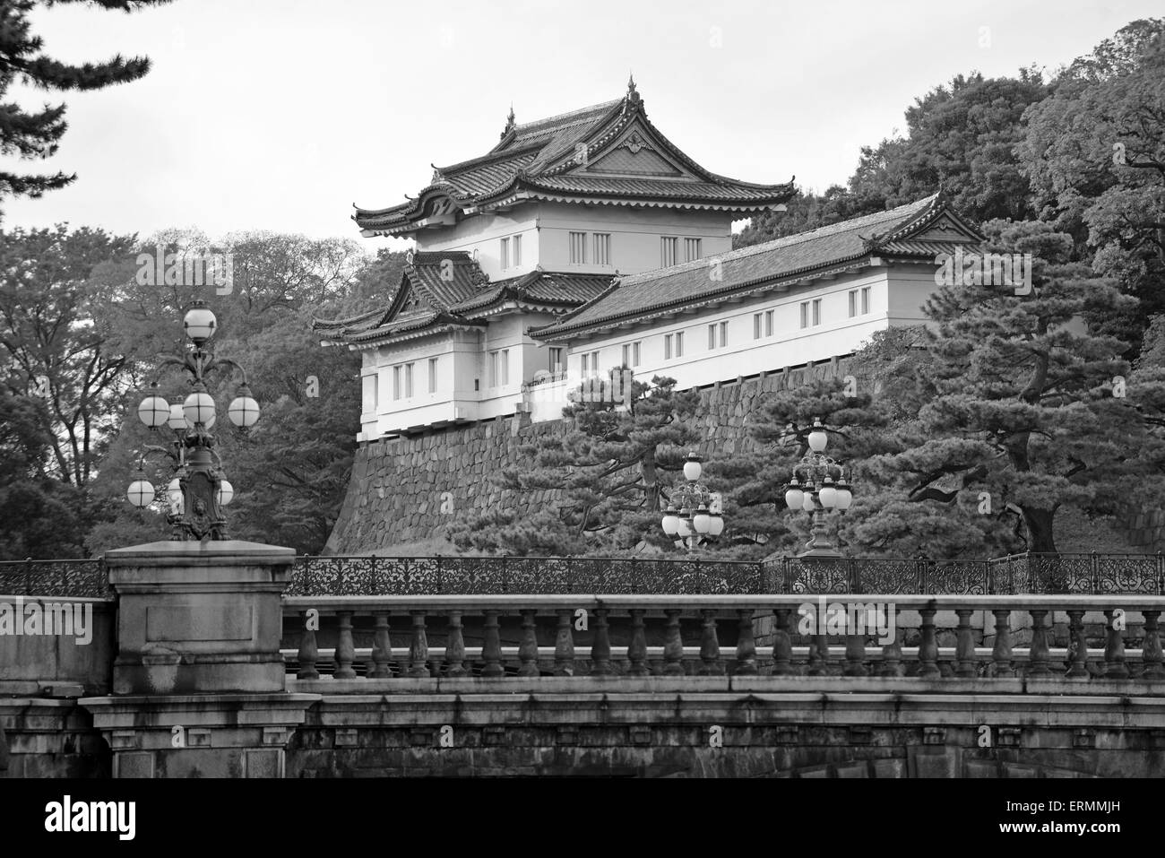 Die Hofburg, Heimat des Kaisers Tokyo, Japan Stockfoto