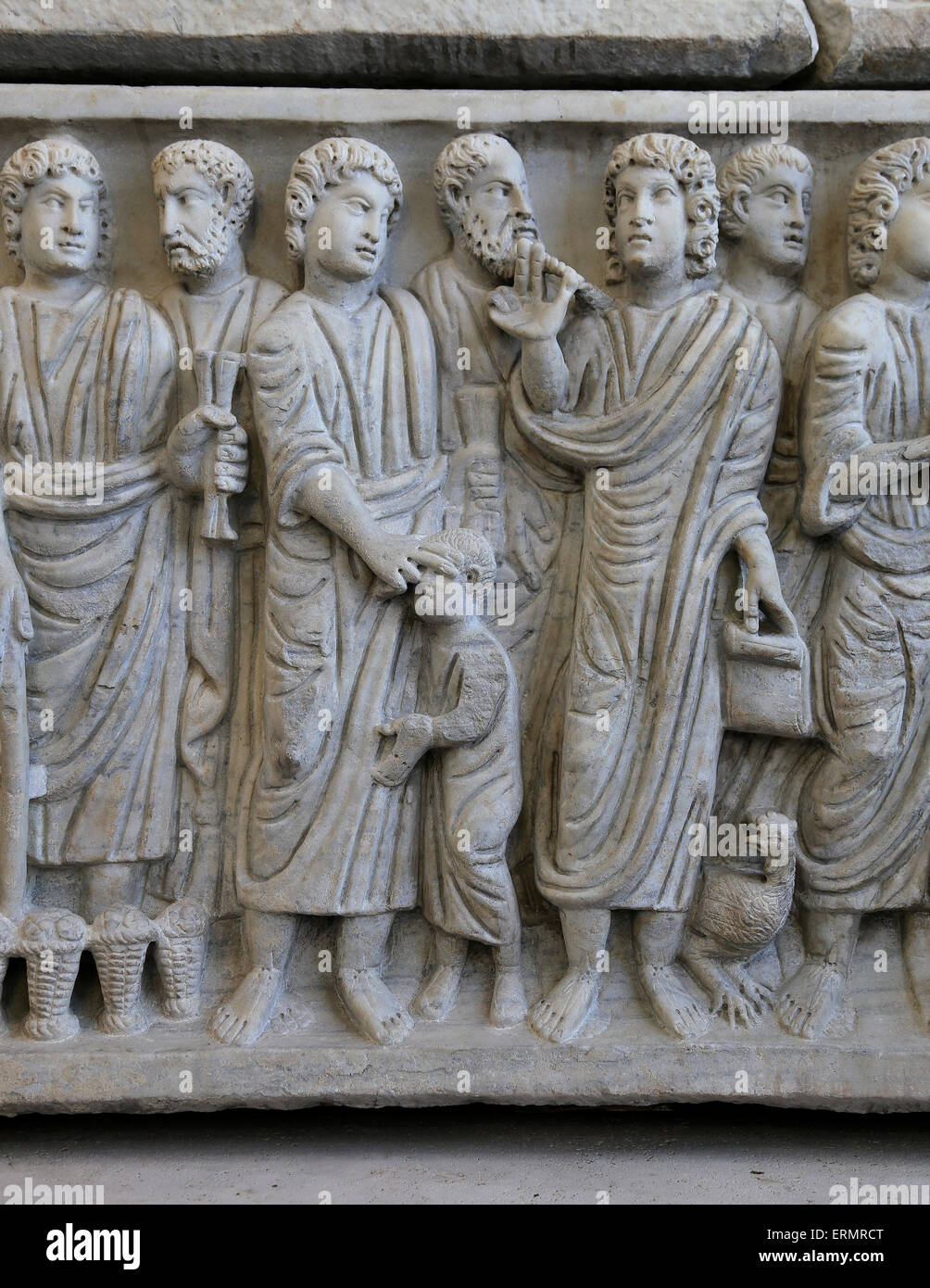 Roman sarcophagus 4th century Fotos und Bildmaterial in hoher