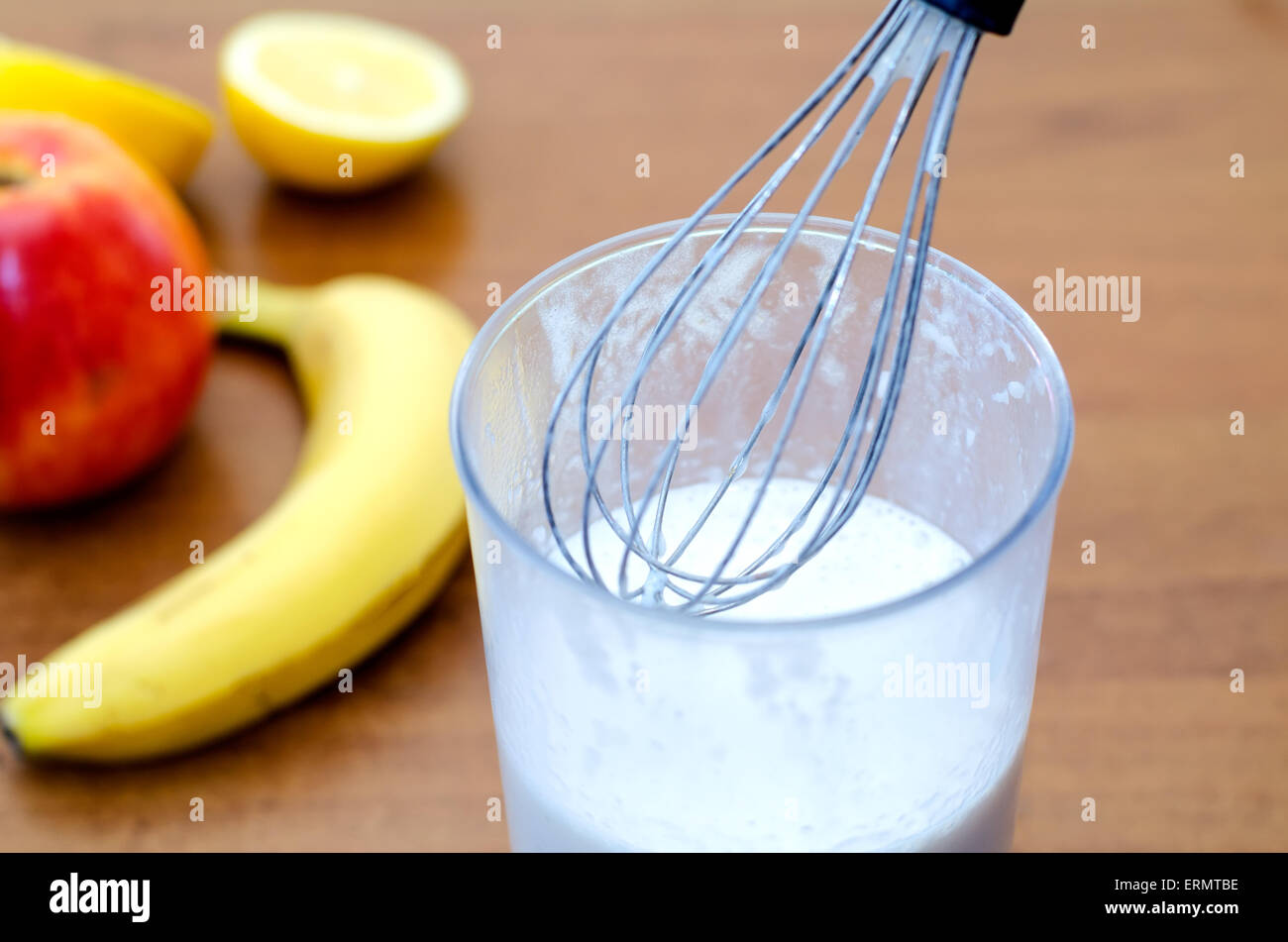 zu erschüttern, einen Nimbus-Milchshake Stockfoto