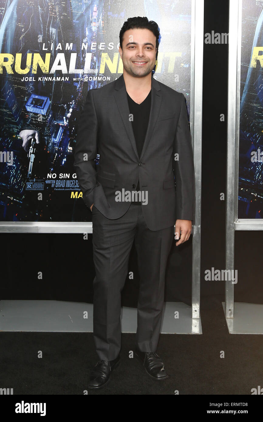 James Martinez besucht die Premiere von "Laufen alle Nacht" bei AMC Loews Lincoln Square am 9. März 2015 in New York City. Stockfoto