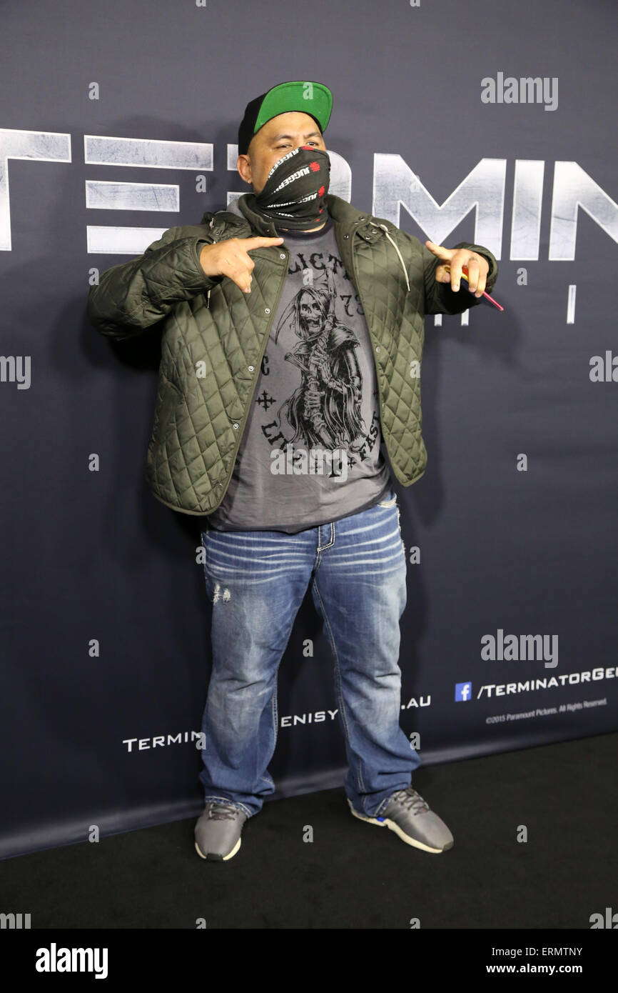 Sydney, Australien. 4. Juni 2015. Im Bild: UFC Heavyweight Mark Hunt. Prominente kamen auf dem roten Teppich für die Premiere von Terminator Genisys Veranstaltung Kinos, George Street. Bildnachweis: Richard Milnes/Alamy Live-Nachrichten Stockfoto