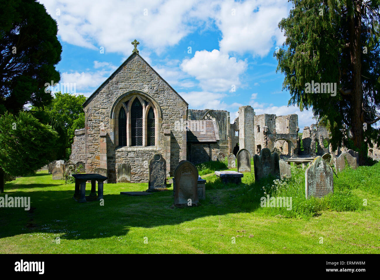 St. Agatha "Kirche, Platten, in der Nähe von Richmond, North Yorkshire, England UK Stockfoto