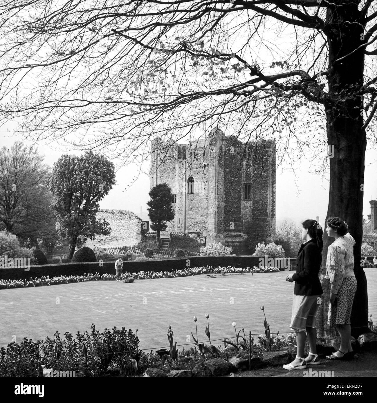 Schloss Guildford, Surrey, ca. 1952. Stockfoto