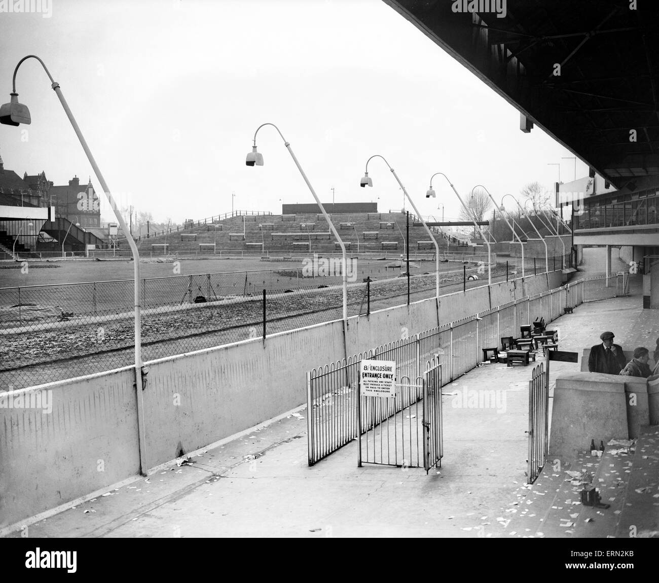 Nstige Stadion, 12. Februar 1950. Stockfoto
