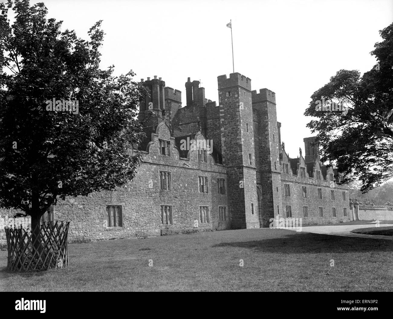 Knole House, englisches Landhaus west in Sevenoaks, Kent. Ca. 1920 Stockfoto