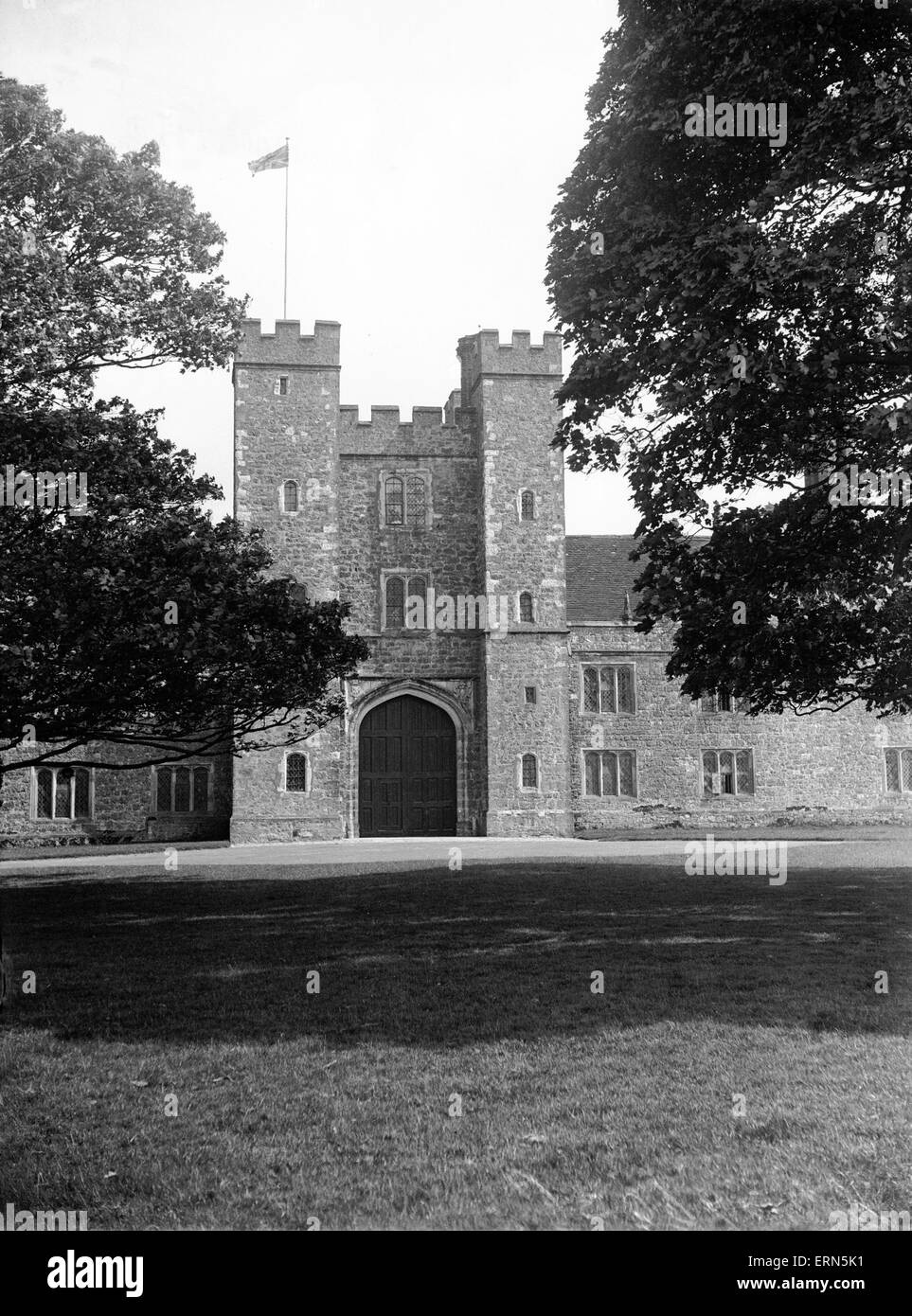 Knole House, englisches Landhaus west in Sevenoaks, Kent. Ca. 1920 Stockfoto
