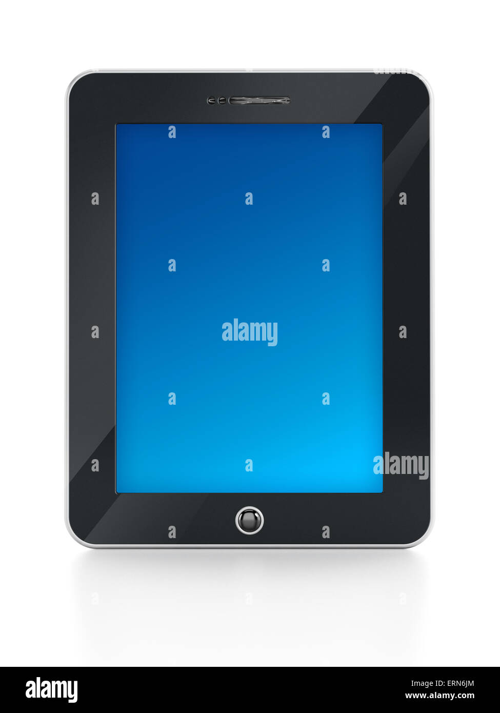 Digital-Tablette PC isoliert auf weißem Hintergrund Stockfoto