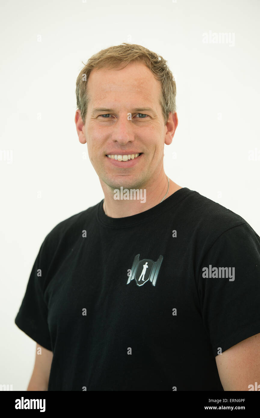 CHRIS BRADFORD, Autor von "Bodyguard", Heu Literaturfestival 2015 Stockfoto